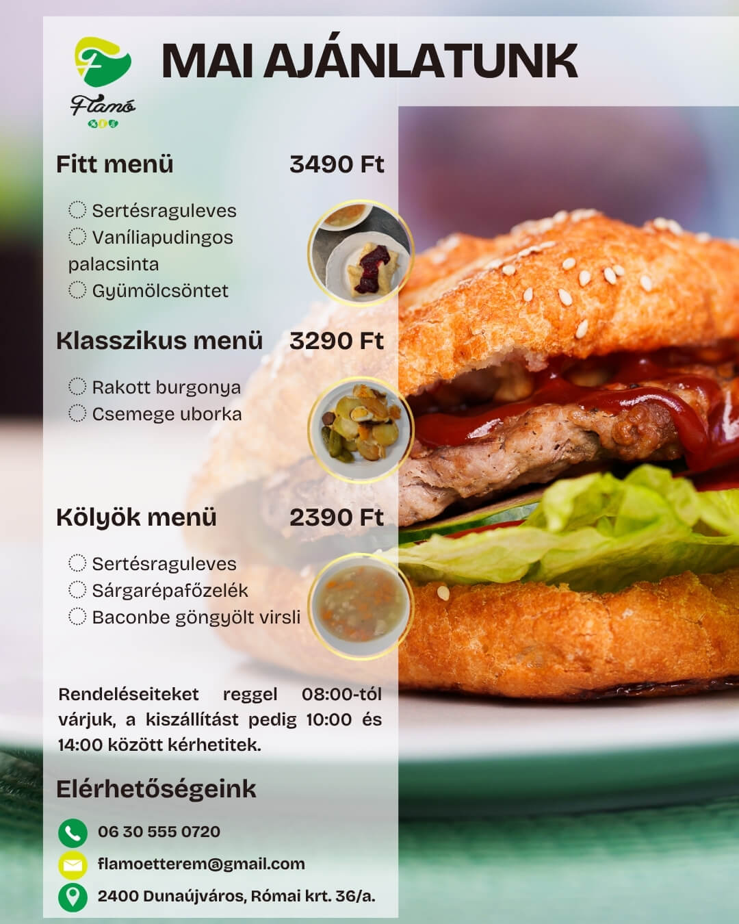 Mai ajánlatunk Mai ajánlatunk